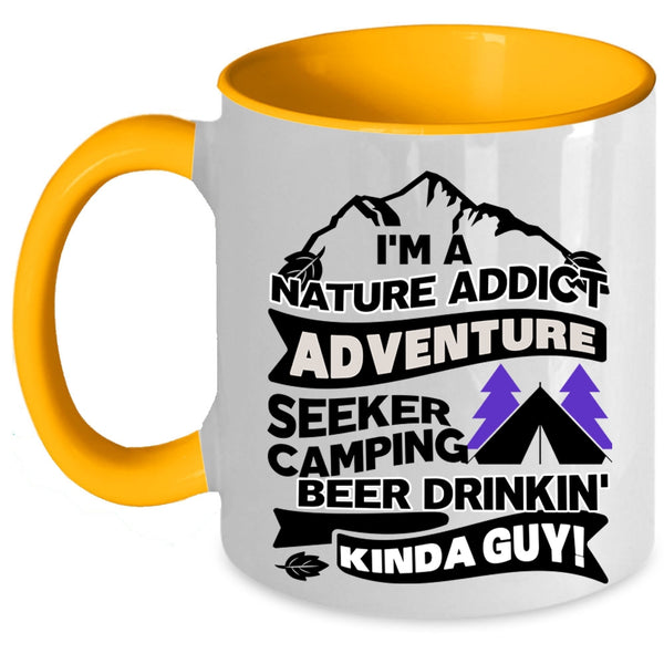 I Love Camping Coffee Mug, I'm A Kinda Guy Accent Mug