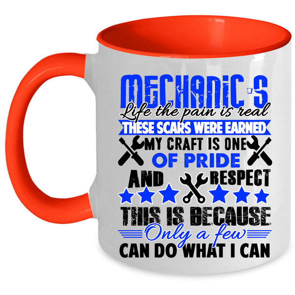 Cool Gift For Mechanics Coffee Mug, Mechanic's Life Accent Mug