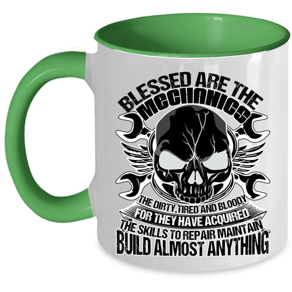 Best Gift For My Husband Coffee Mug, Blessed Are The Mechanics Accent Mug