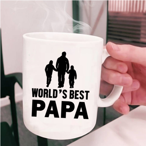 Best Papa Ever Coffee Mug, World's Best Papa Cup