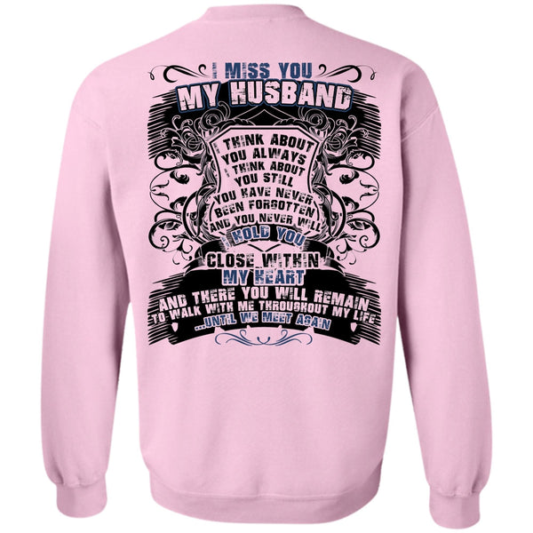 I Love Husband T Shirt, I Miss You My Husband Sweatshirt