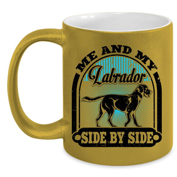 I Love My Labrador Coffee Mug, Me And My Labrador Side By Side Accent Mug