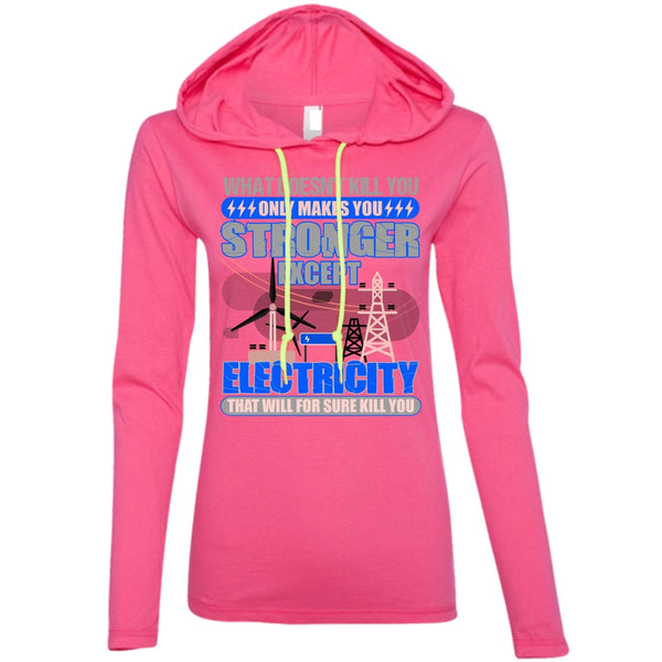 Stronger Except Electricity T Shirt, Being An Electrician T Shirt, Awesome T-Shirts