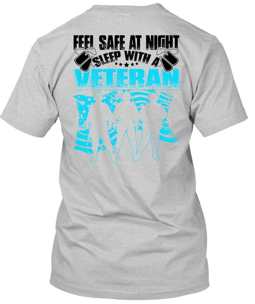 Sleep With A Veteran T Shirt, I Love Veteran T Shirt