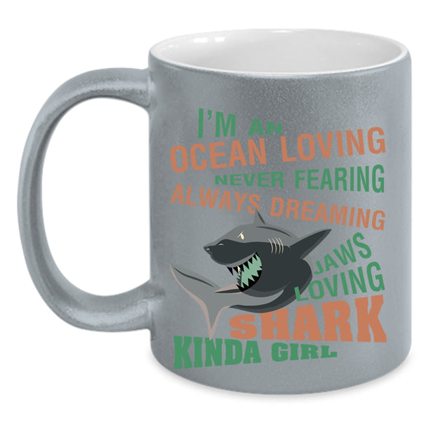 Loving Shark Kinda Coffee Mug, I'm An ocean Loving  Accent Mug