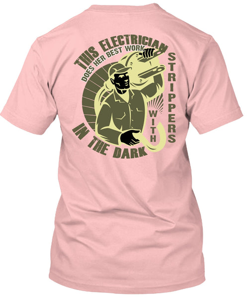 This Is Electrician T Shirt, In The Dark T Shirt
