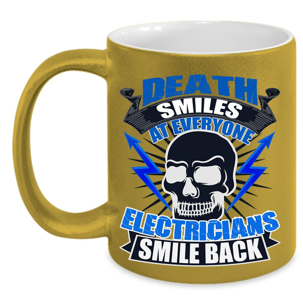 Awesome Electricians Coffee Mug, Electricians Smile Back Accent Mug