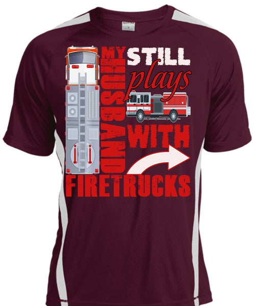 My Husband Still Plays With Firetrucks T Shirt, Being A Husband T Shirt, Cool Shirt