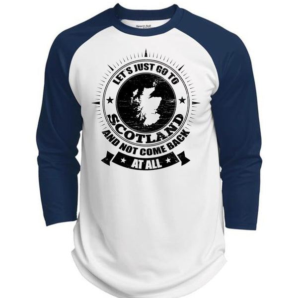 Let's Just Go To Scotland T Shirt, I Love Scotland T Shirt, Awesome T-Shirts  (Polyester Game Baseball Jersey)