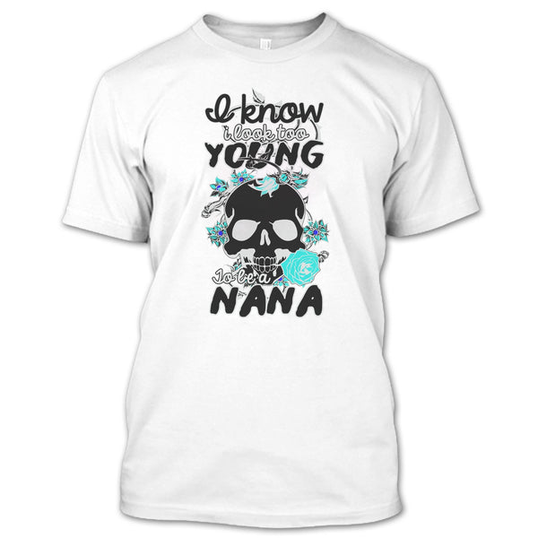 A black t-shirt with the shopify logo