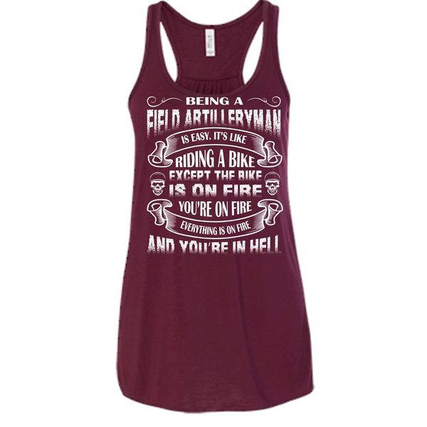 Being A Field Artilleryman Shirt, It's Like Riding A Bike Shirt