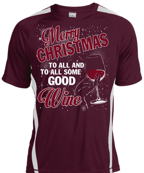 Merry Christmas To All T Shirt, To All Some Good Wine T Shirt, Cool Shirt