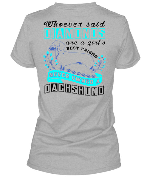 Diamond Are A Girl's Best Friend T Shirt, I Love My Dog T Shirt