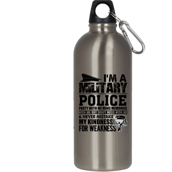 I'm A Military Police 20 oz Stainless Steel Bottle,Awesome Policeman Outdoor Sports Water Bottle