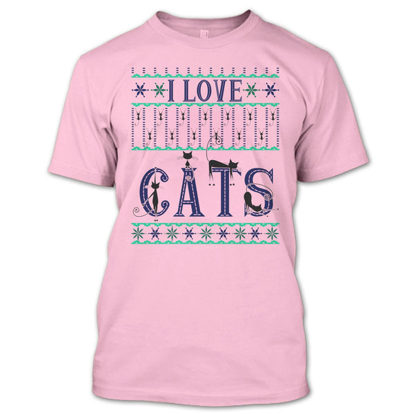 I Love Cats T Shirt, Catmas T Shirt