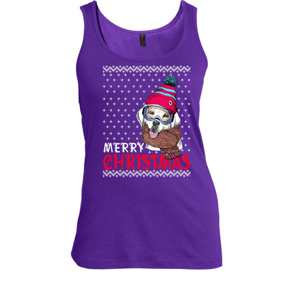 Dog Merry Christmas T Shirt, Coolest Dog Lover Tank Top