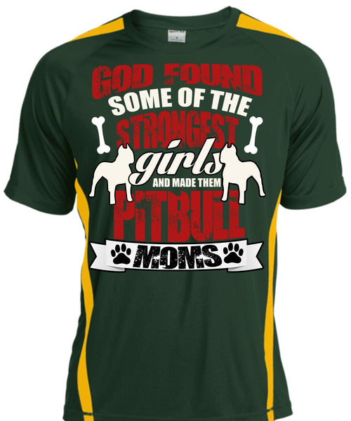 The Strongest Girls T Shirt, Made Them Pit Bull Moms T Shirt, Cool Shirt