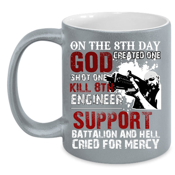 On The 8th Day Created Engineer Coffee Mug, Cool Engineers Coffee Cup