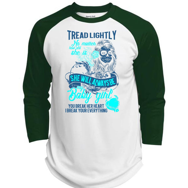 She Will Always Be My Baby Girl T Shirt, I Love Wife T Shirt, Awesome T-Shirts  (Polyester Game Baseball Jersey)