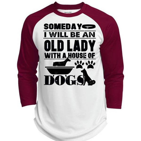 I Will Be An Old Lady T Shirt, I Love My Dog T Shirt, Awesome T-Shirts  (Polyester Game Baseball Jersey)