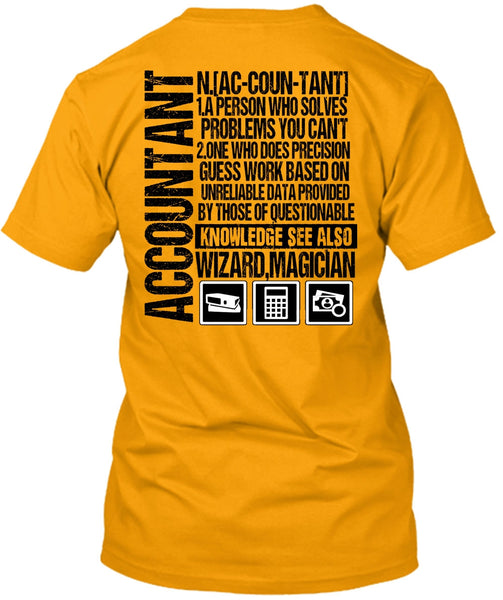 A Person Who Solves Problems T Shirt, I Love Accountant T Shirt