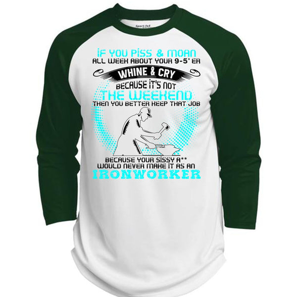 It As An Ironworker T Shirt, I Love Ironworker T Shirt, Awesome T-Shirts  (Polyester Game Baseball Jersey)