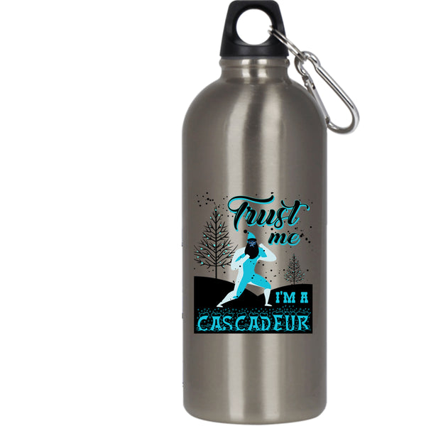 I'm A Cascadeur 20 oz Stainless Steel Bottle,Cute Christmas Outdoor Sports Water Bottle
