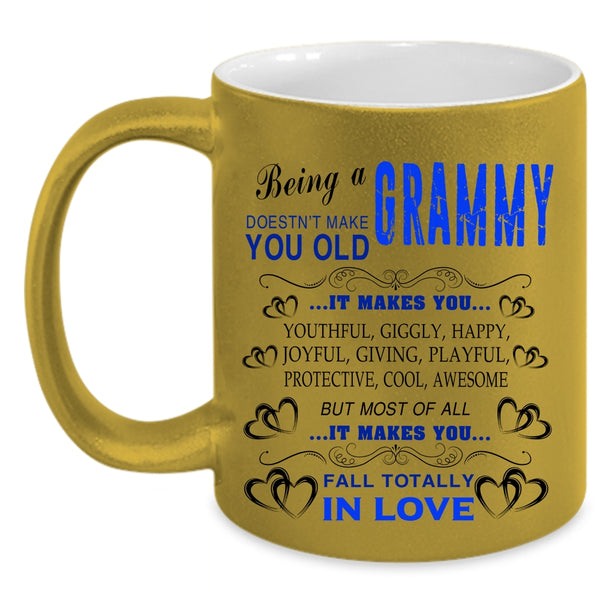 Cute Gift For Grandmas Coffee Mug, Being A Grammy Accent Mug