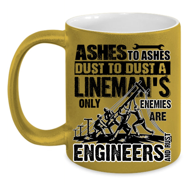 Best Gift For Linemans Coffee Mug, Cool Lineman Accent Mug