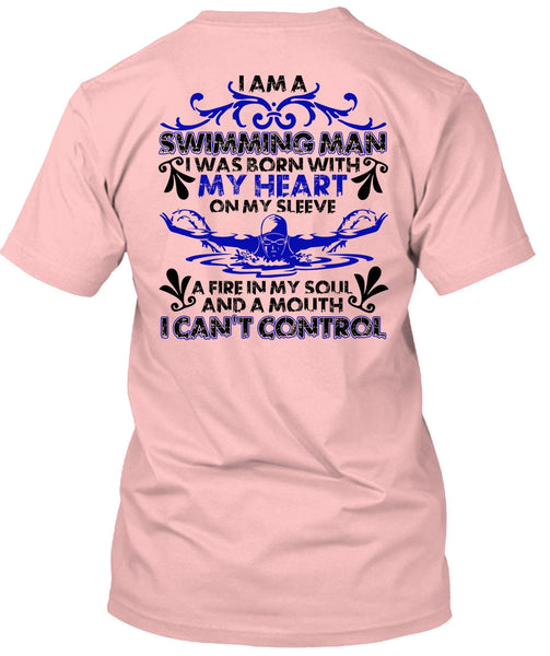 I Am A Swimming Man T Shirt, I Love Swimming T Shirt