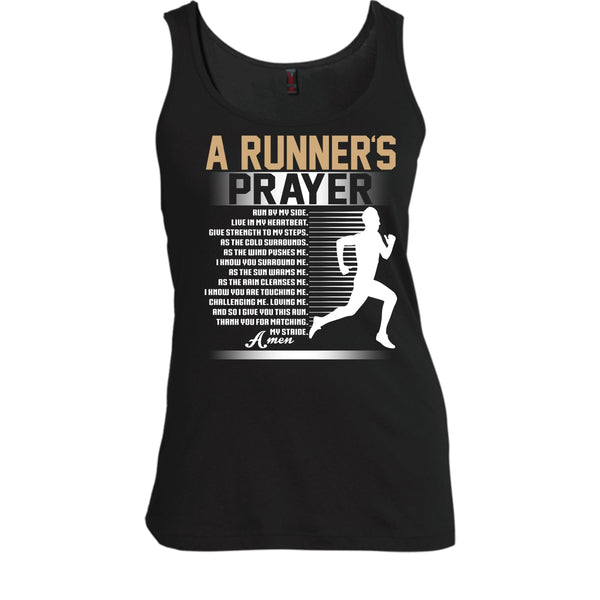 A Runner's Prayer T Shirt, Run By Myside Tank Top