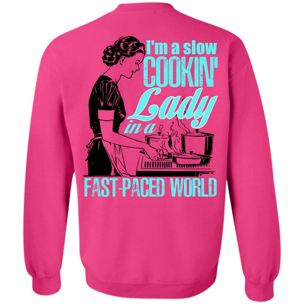 I Love Cooking T Shirt, I'm A Slow Cooking Lady Sweatshirt