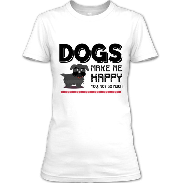 A black t-shirt with the shopify logo