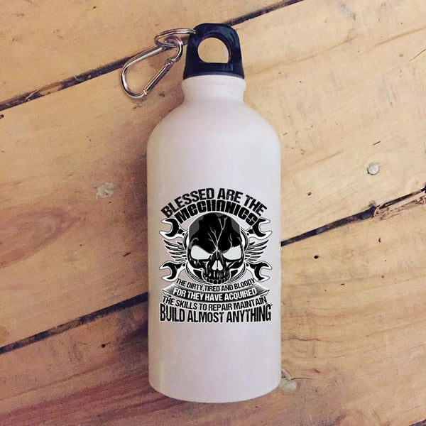 Blessed Are The Mechanics 20 oz Stainless Steel Bottle,Best Gift For My Husband Outdoor Sports Water Bottle