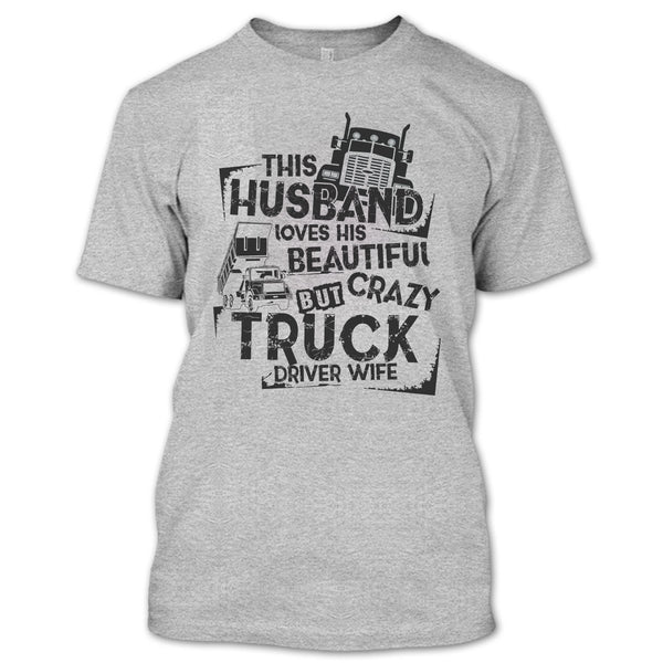 This Husband T Shirt, Coolest Trucker Husband T Shirt