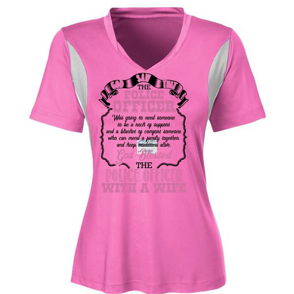 God Blessed The Police Officer With A Wife T Shirt, I Love Police T Shirt, Awesome T-Shirts