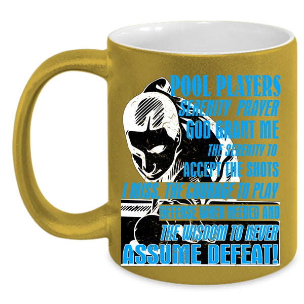 Serenity Prayer Coffee Mug, Pool Players Accent Mug