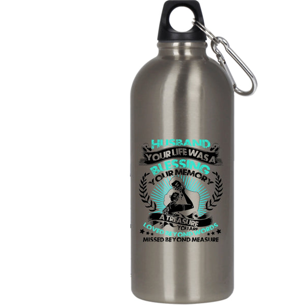 Husband 20 oz Stainless Steel Bottle,You Are Loved Beyond Words Outdoor Sports Water Bottle