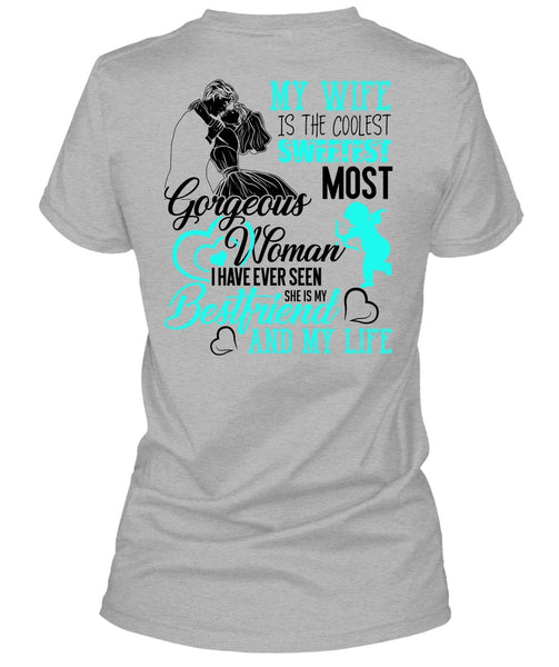 My Wife Is The Coolest T Shirt, I Love Husband T Shirt