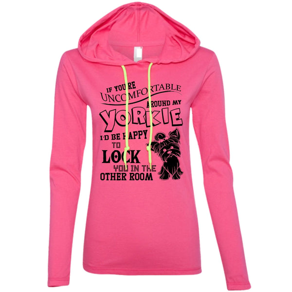 Around My Yorkie T Shirt, I Love My Dog T Shirt, Awesome T-Shirts