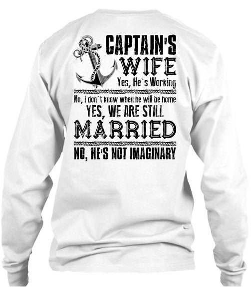 Captain's Wife T Shirt, I Love Husband T Shirt