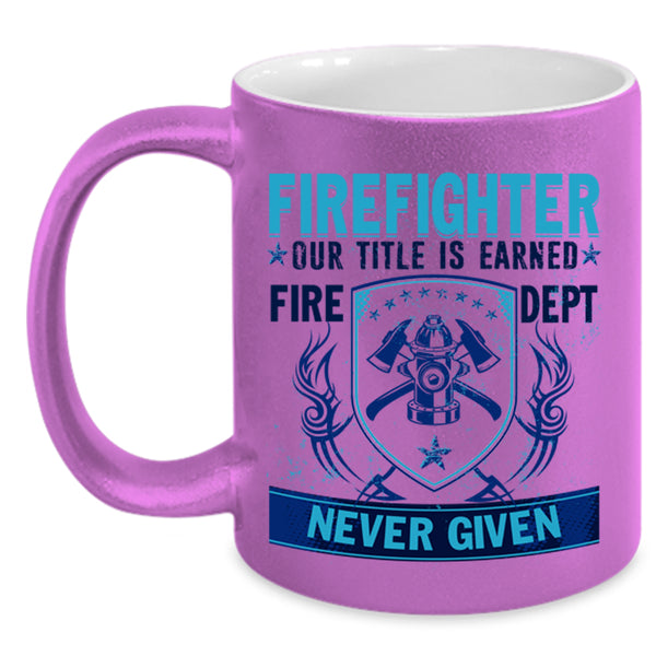 Cool Gift For Fireman Coffee Mug, Firefighter Accent Mug