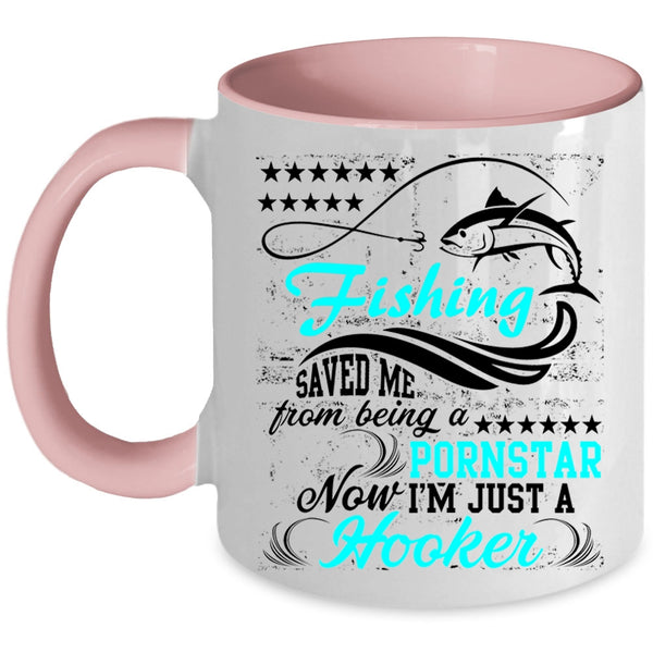 Awesome Fishing Coffee Mug, Fishing Accent Mug
