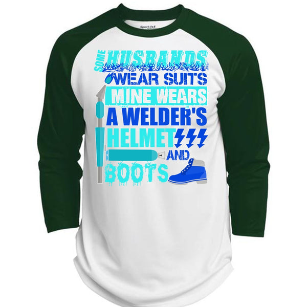 Some Husbands Wear Suits T Shirt, I Love Wife T Shirt, Awesome T-Shirts  (Polyester Game Baseball Jersey)