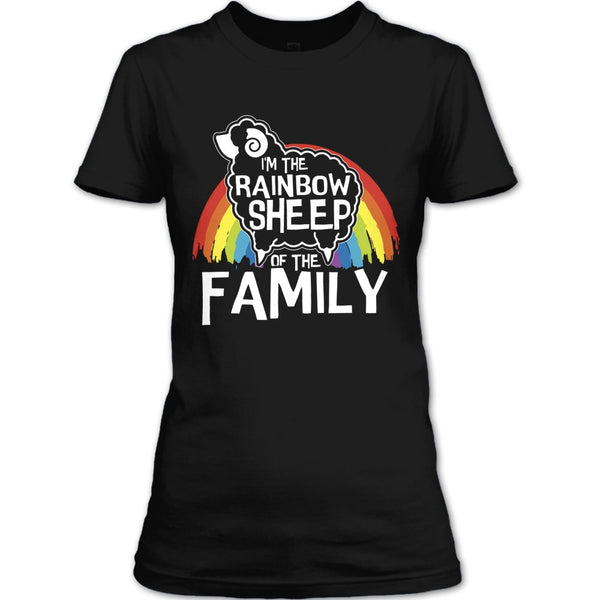 I'm The Rainbow Sheep Of Family T Shirt, Coolest Rainbow Sheep T Shirt