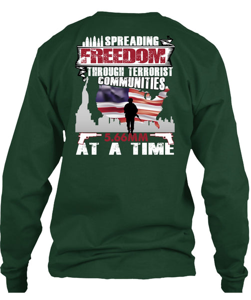Spreading Freedom T Shirt, Being A Veteran T Shirt
