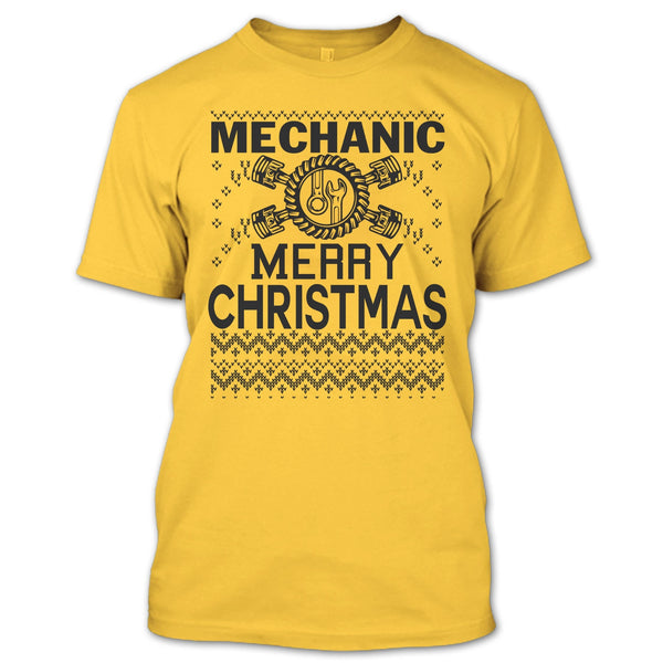 Mechanic Merry Christmas T Shirt, Merry Christmas Gift T Shirt