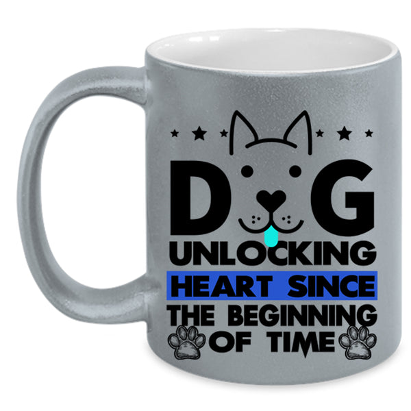 Cute Gift For Dog Lover Coffee Mug, Dog Unlocking Accent Mug