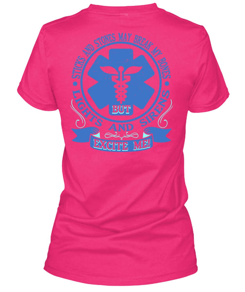 Lights And Sirens Excite Me T Shirt, I Love Nursing T Shirt