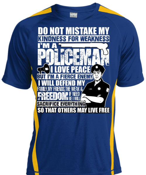 I'm A Policeman T Shirt, I Love Peace T Shirt, Cool Shirt
